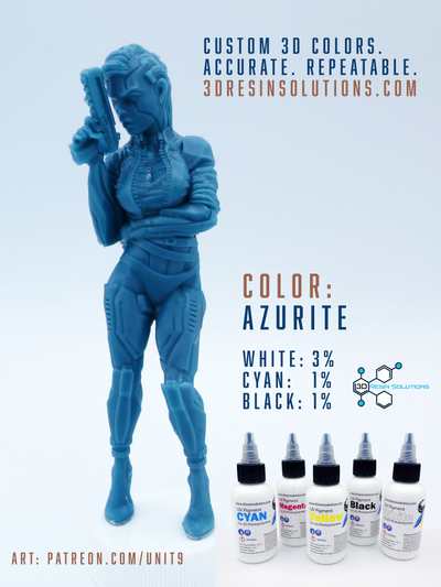 CMYK + White 3D Pigment Set